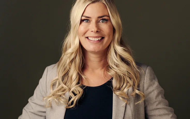 Porträtt av Sara Olsson, verksamhetschef på Linguista